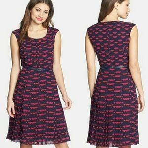 Halogen Lip Print Dress